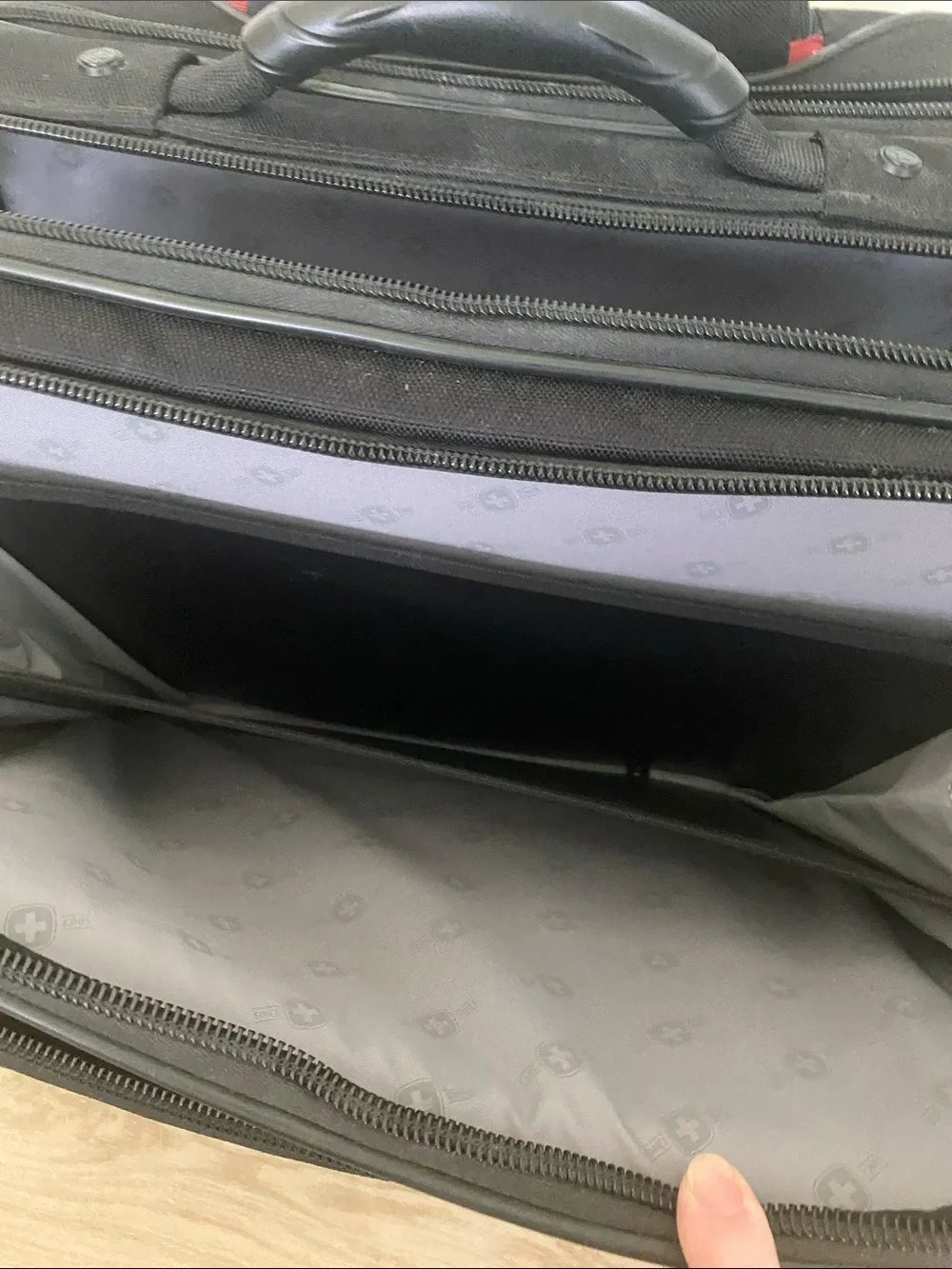 SwissGear Black Rolling Business Carry-on Set with Companion Laptop Bag